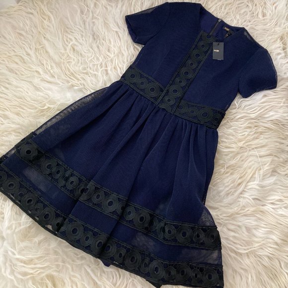 Maje Dresses & Skirts - MAJE Crew Neck Mini Dress